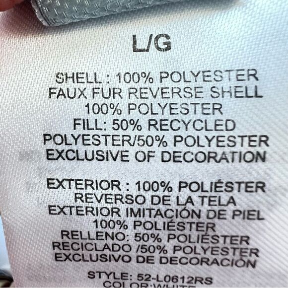 Free Country Women's Freecycle Cloud Lite Reversible Cozy Vest Jacket Size L - Picture 10 of 15